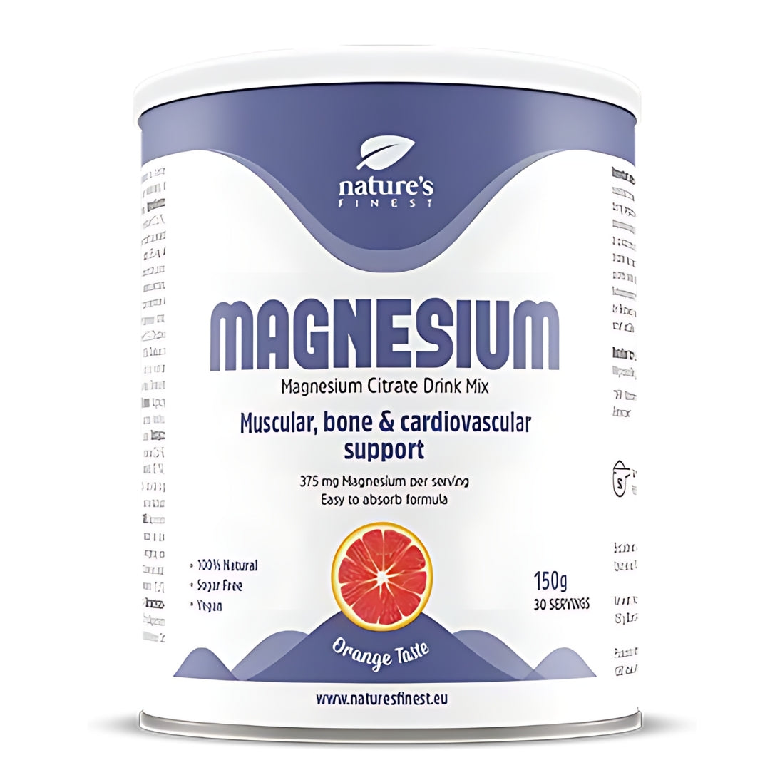 Magnesio (magnesio) con sabor a naranja