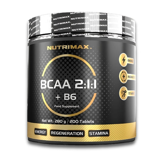 NutriMax BCAA 2:1:1 + B6 200 comprimidos