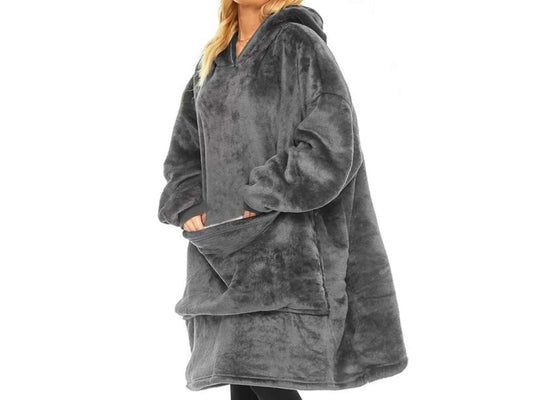 Manta cálida con capucha