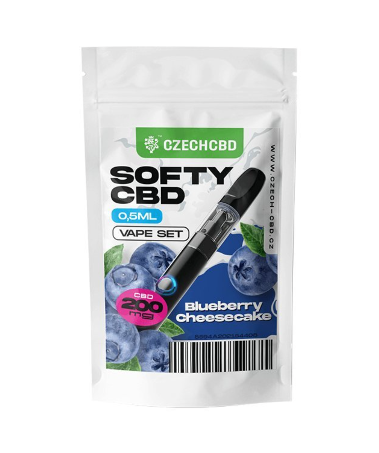Vaporizador Softy CBD Blueberry Cheescake
