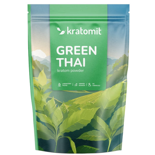 Polvo tailandés de kratom verde