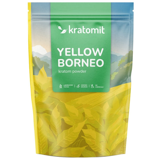 Polvo de kratom amarillo de Borneo