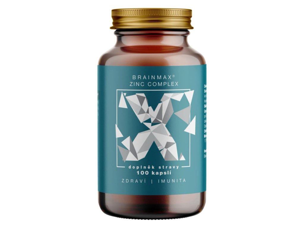 BrainMax Zinc Complex, Cinc, Seleniu, Cupru și Turmeric – 100 de capsule pe bază de plante