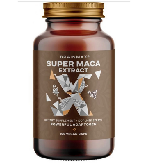Extracto de maca BrainMax Super BIO 700 mg, 100 cápsulas