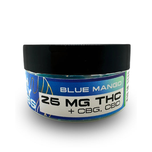 Bombas de baño de gelatina con THC (5 unidades, mango azul)