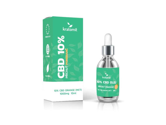 CBD 10%, aroma de naranja, aceite de coco