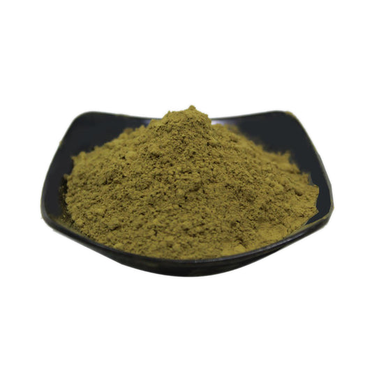 Polvo de kratom amarillo de Borneo