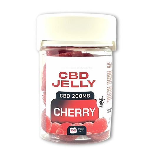 Gelatina de CBD 200 mg - gelatina de cereza