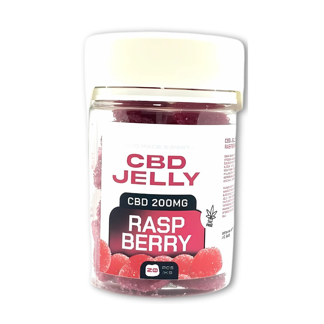 Gelatina de CBD 200 mg - gelatina de frambuesa