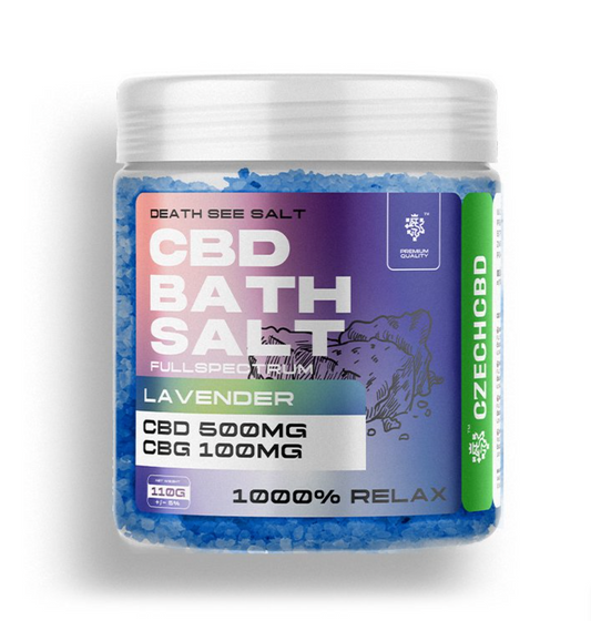Sal de CBD + CBG 500 mg, Lavanda 110 g