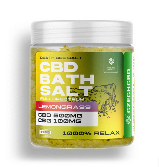 Sal de CBD + CBG 500 mg, limoncillo 110 g