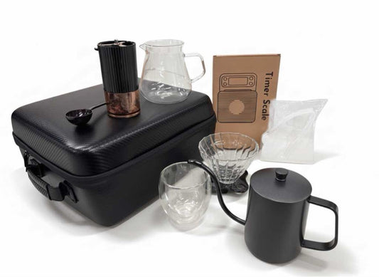 Set de café de viaje premium