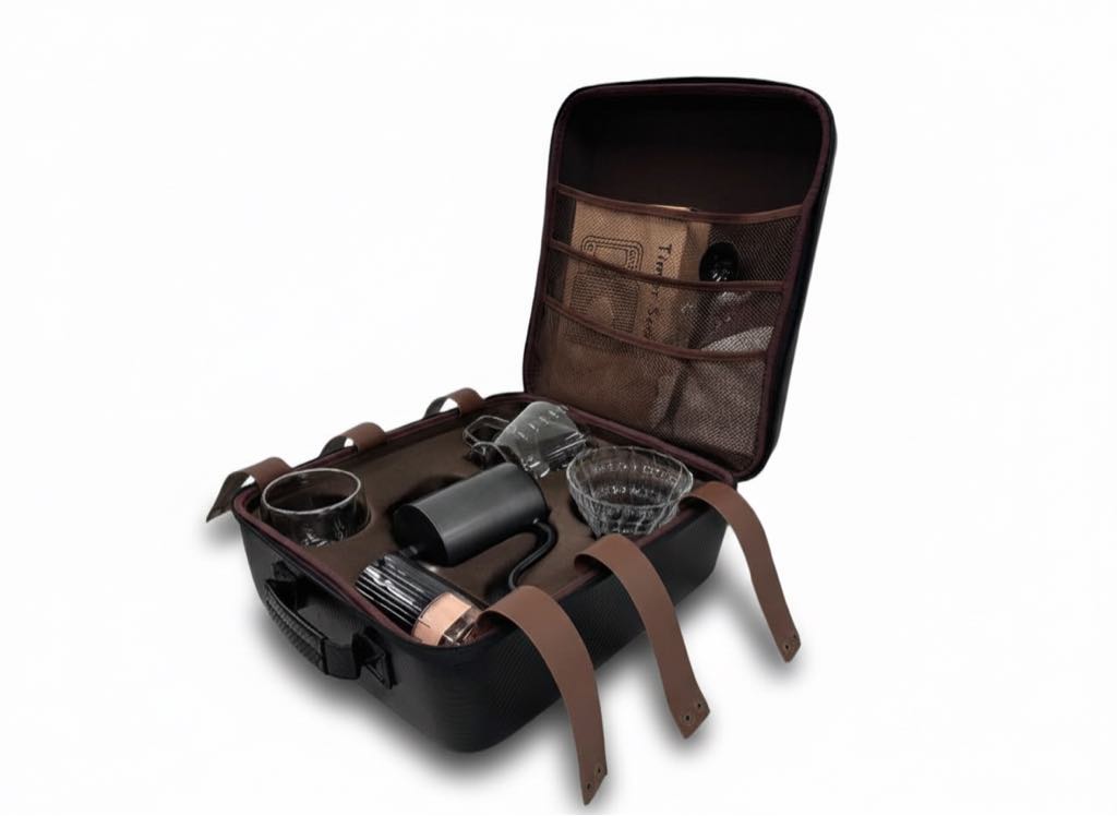 Set de café de viaje premium