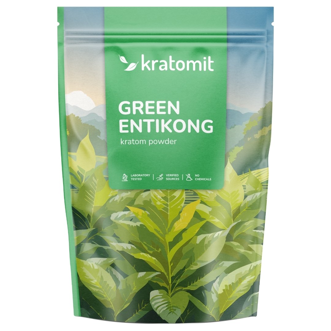 Polvo de kratom verde Entikong 
