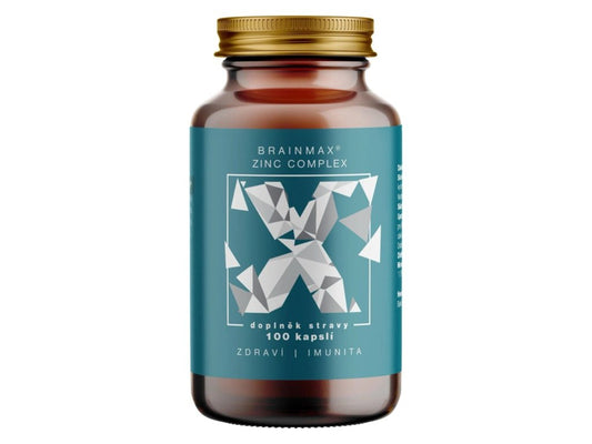 BrainMax Zinc Complex, Cinc, Seleniu, Cupru și Turmeric – 100 de capsule pe bază de plante